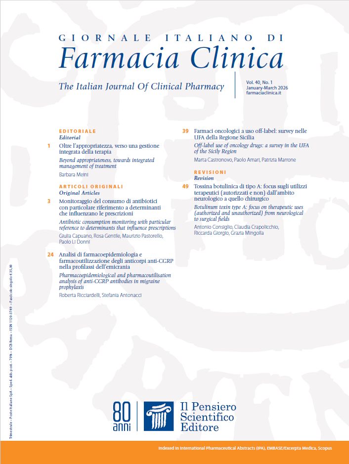 2026 Vol. 40 N. 1 Gennaio-Marzo